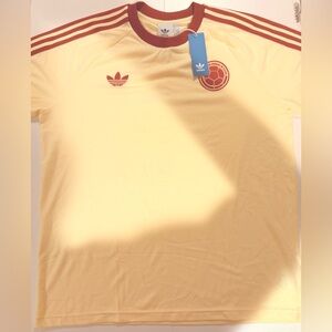 Adidas Men's Gold Jersey with Maroon Details